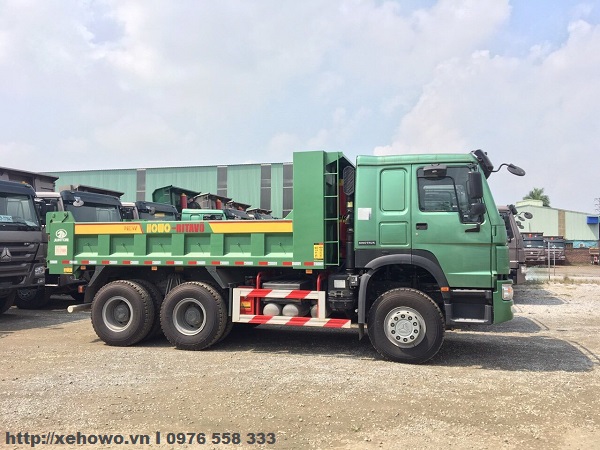 đại lý bán xe tải ben howo 3 chân 380hp