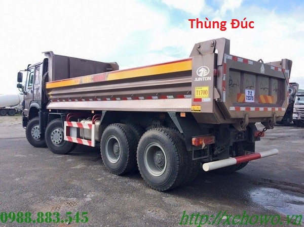 xe tải ben howo 371 thùng đúc