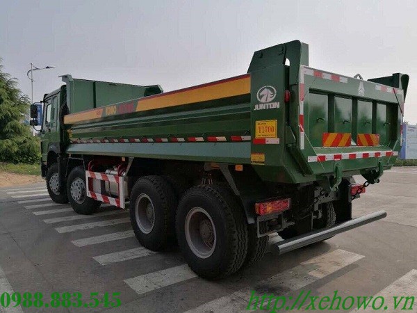 Xe tải ben howo 4 chân